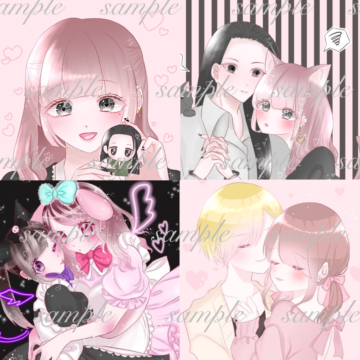 夢絵夢イラストアイコンイラスト承ります 夢絵やアイコンイラストなどをオーダーメイドで致します！ イメージ2