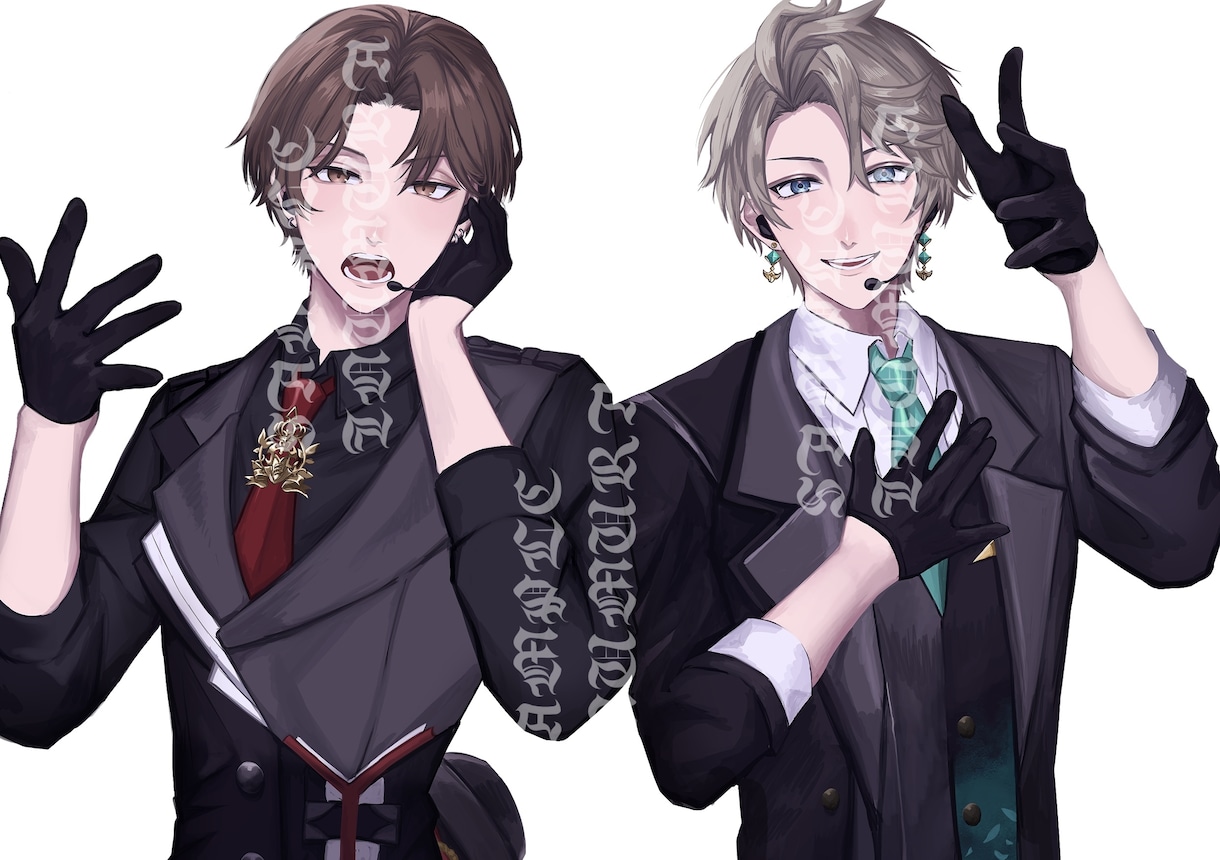 深みのある色使いで目を引く立ち絵を制作いたします キャラクターの雰囲気に合わせ描き方を変え、あなただけの1枚に イメージ7