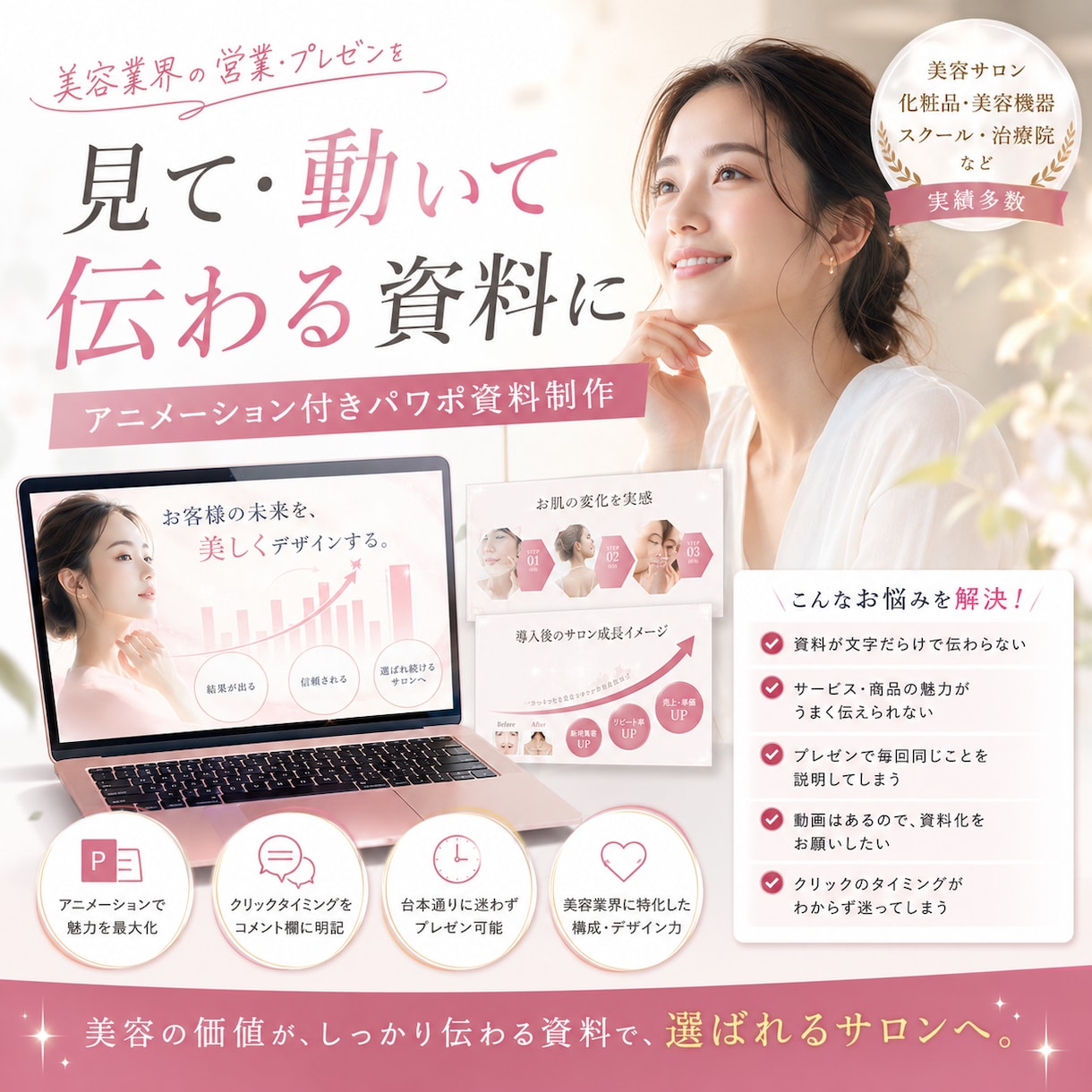 医療機関向け士業の提案トークを動くパワポにします 専門用語だらけの提案を院長に伝わる資料へ。クリック指定つき イメージ1