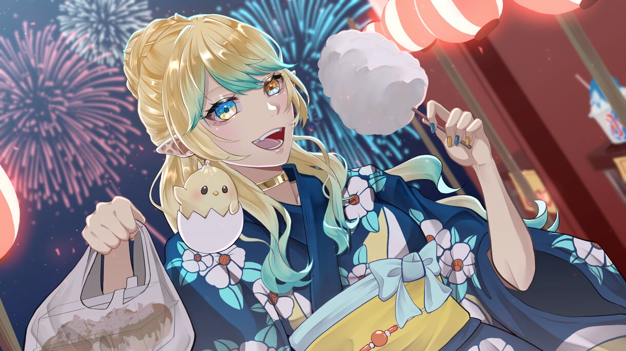オリジナルアイコン・ヘッダー・イラスト作成承ります 水彩と厚塗りを織り交ぜたイラストです。 イメージ6