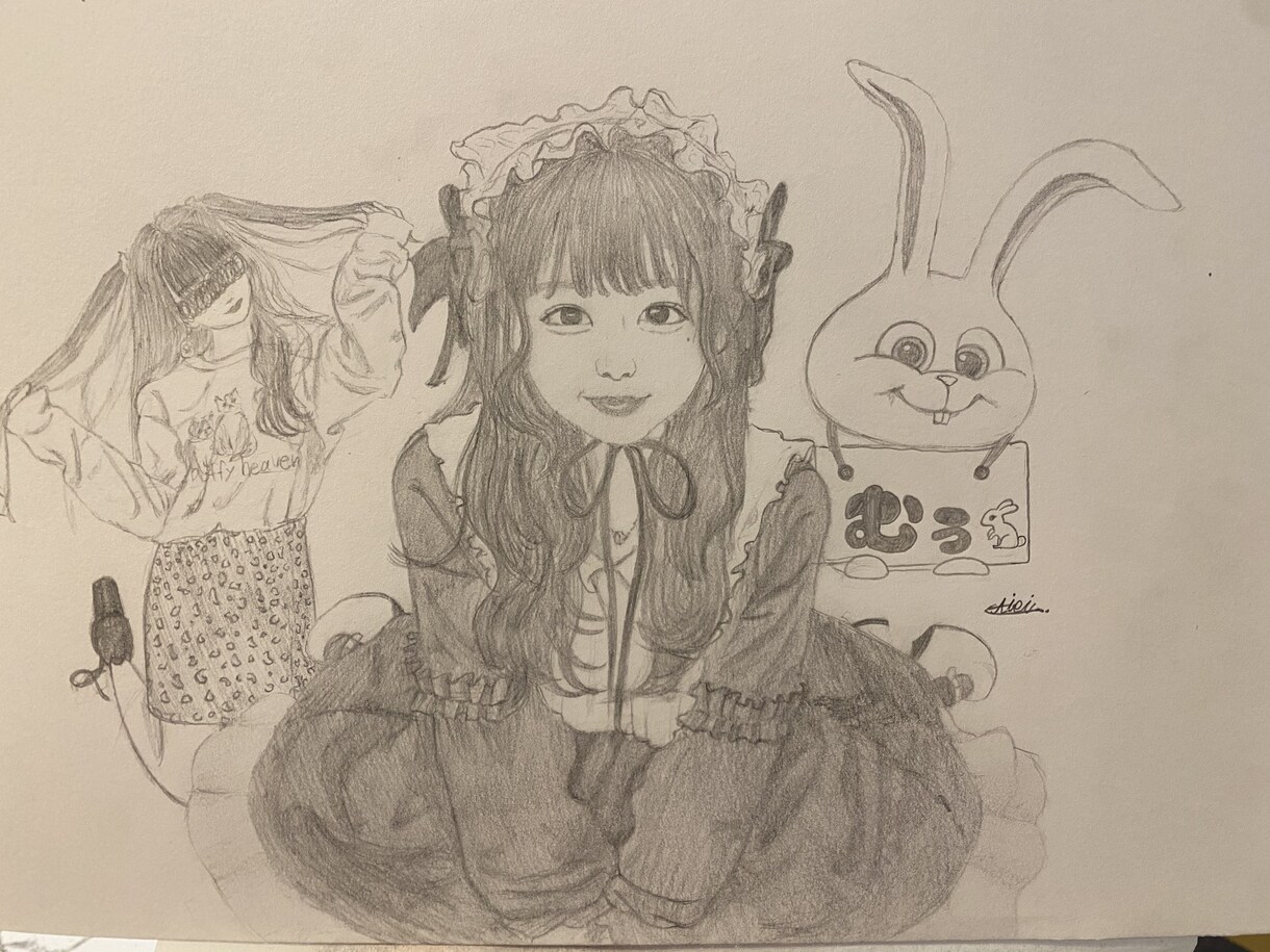 リアルにしっかりした線で似顔絵を描きます 記念日のプレゼントや好きな人の似顔絵など思い出を1枚に！ イメージ10