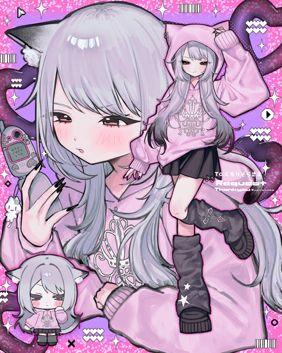 表情豊かでときめくイラスト制作致します 貴方の活動を全力サポート！何度でも修正可〇 イメージ6