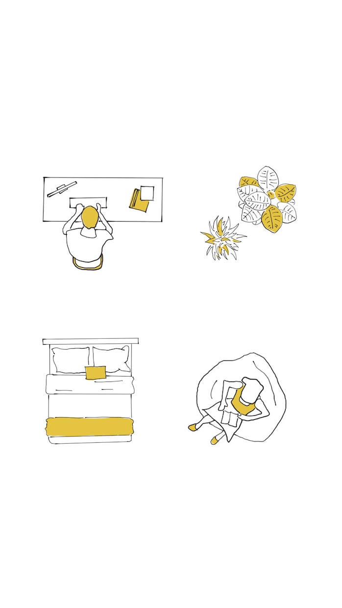建築パース用の添景(4つセット)を描きます 4つのイラストはご自由にお選びいただけます。 イメージ1