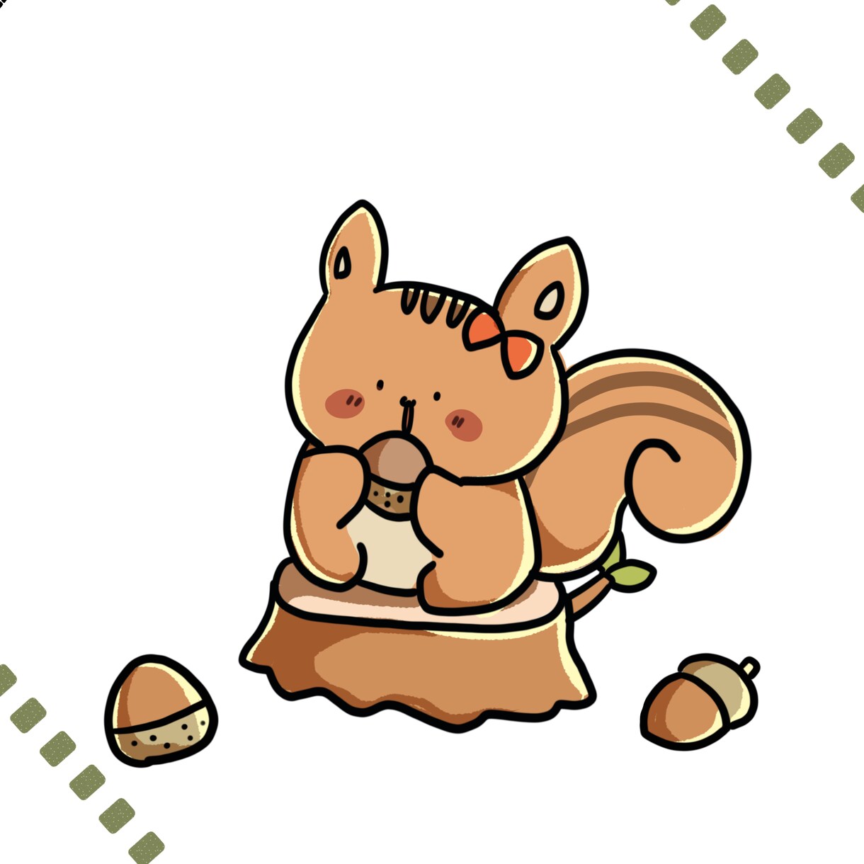 可愛らしいちびキャラ／SDキャラ／アイコン描きます 表情差分・背景有り無し・透過素材の差分含め イメージ7
