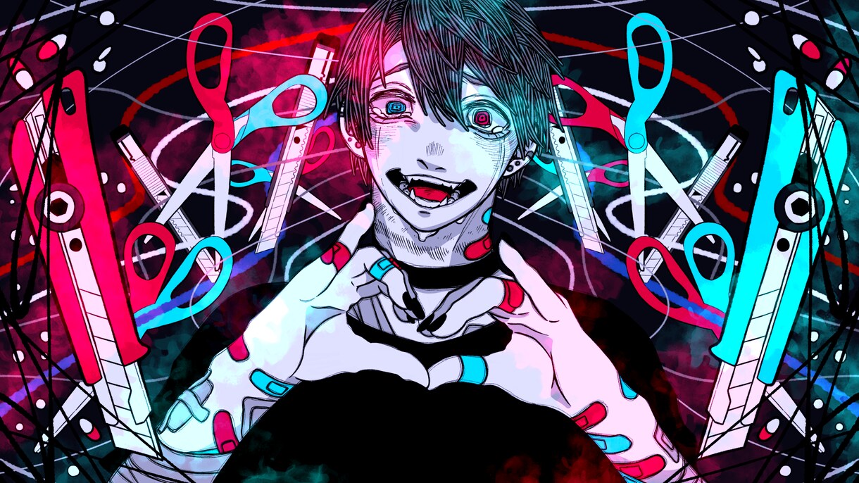 目を惹くmvイラスト制作します 強みや物語性を重視！歌ってみたもオリジナルも！ イメージ7