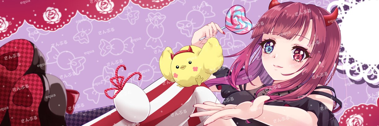 アイコン・サムネ・歌みた・配信用イラスト描きます 女の子キャラやかわいい世界観表現します！ イメージ8