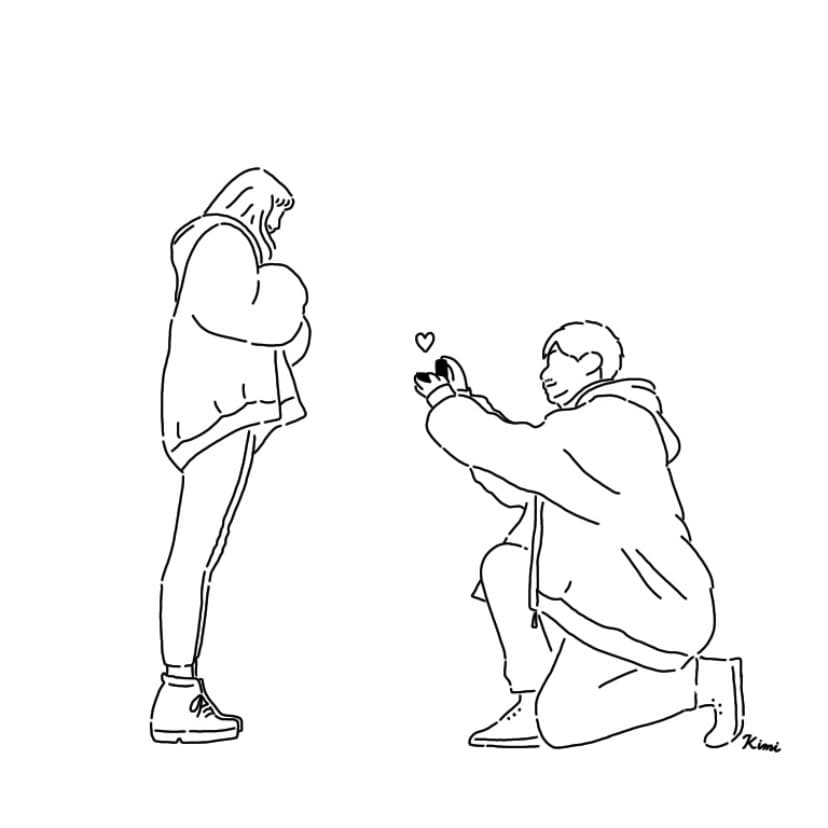 商用OK！写真をシンプルなイラストとして描きます 家族写真や、思い出の写真など何でも線画にかわいく仕上げます！ イメージ10