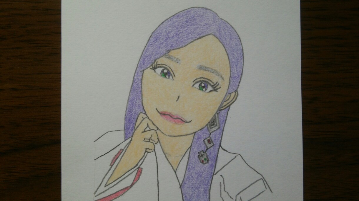 似顔絵をシャーペンと色鉛筆で描きます 主にシンプルなアナログイラストを描いています♪ イメージ4
