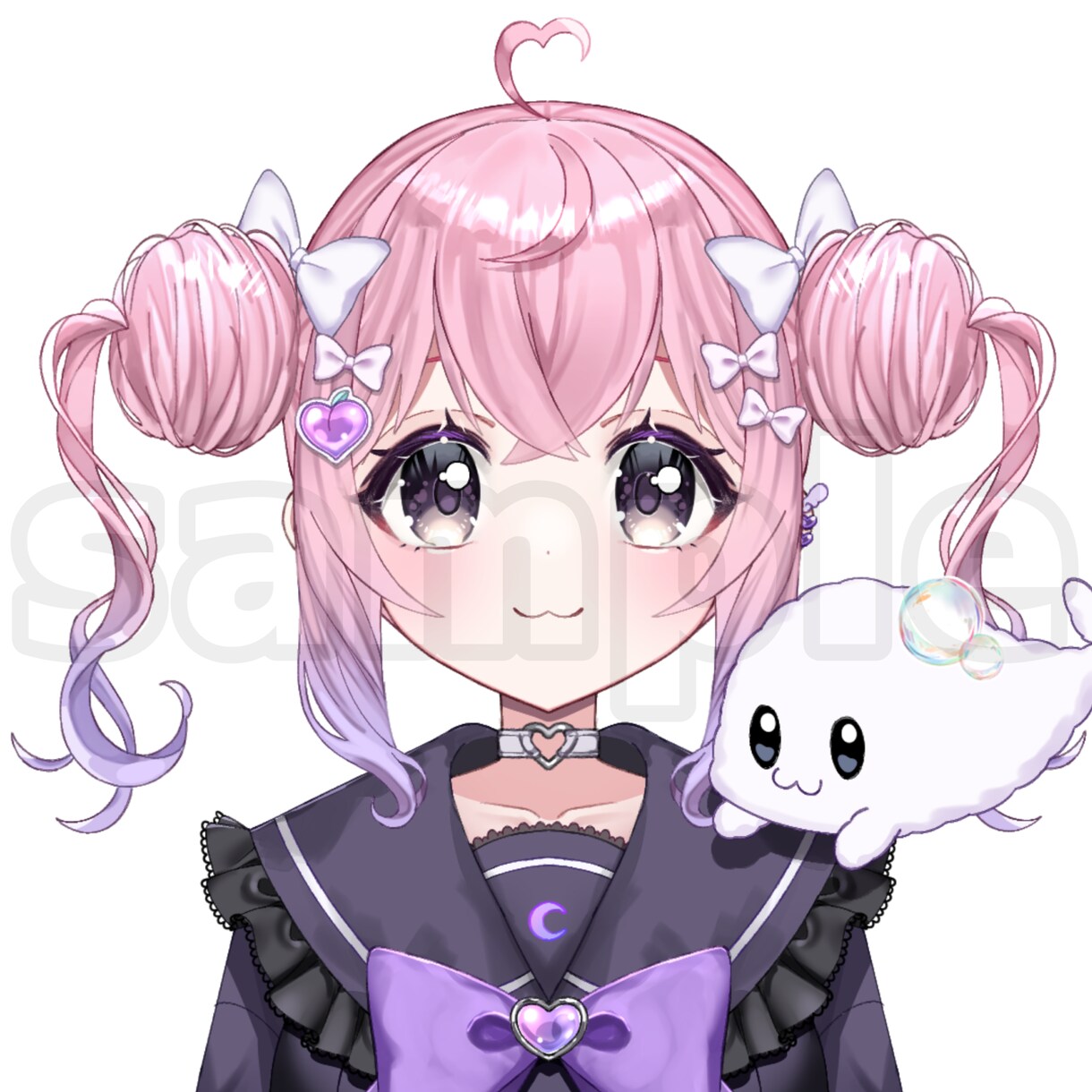かわいいアイコンお描きします ツイッターなどのSNSで使えるかわいいアイコンをお描きします イメージ2