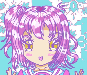 女の子のオリジナルキャラクター描きます LINEスタンプサイズの女の子を描きます。 イメージ1
