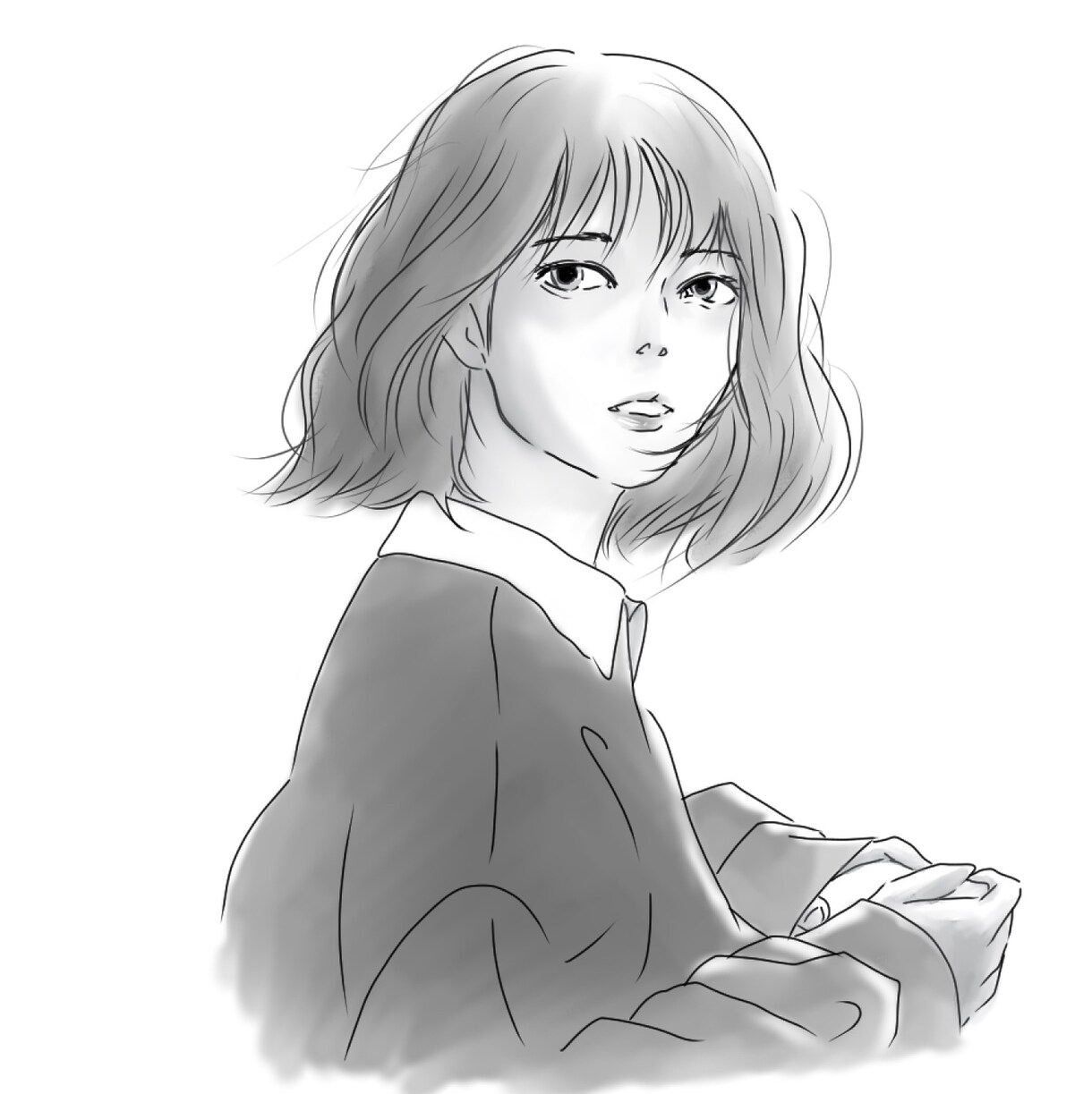 シンプルな似顔絵イラストを制作いたします 自分だけの特別な絵が欲しい方へ イメージ3