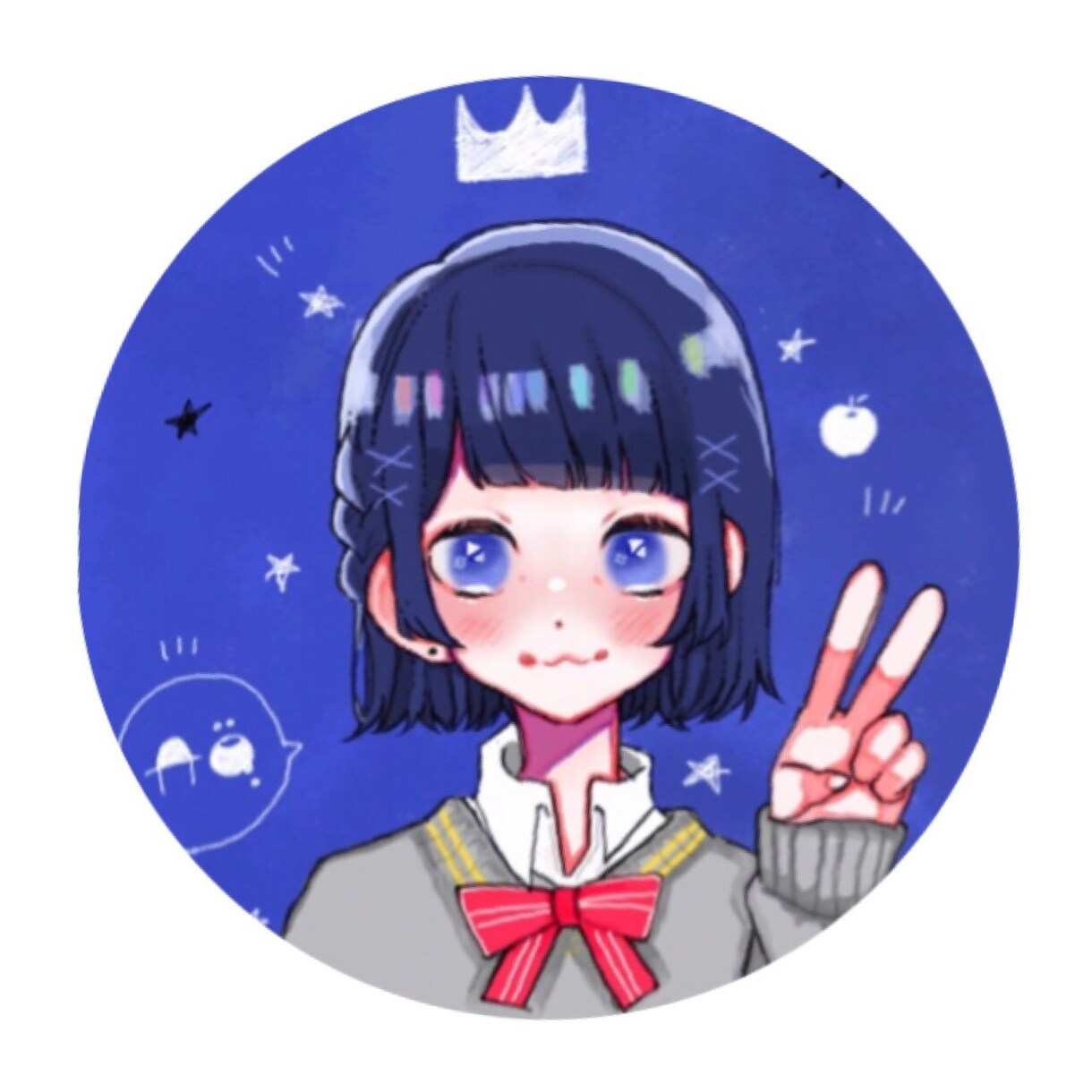 透明感ある女の子のアイコン描きます イメージにあった女の子アイコン描きます イメージ3