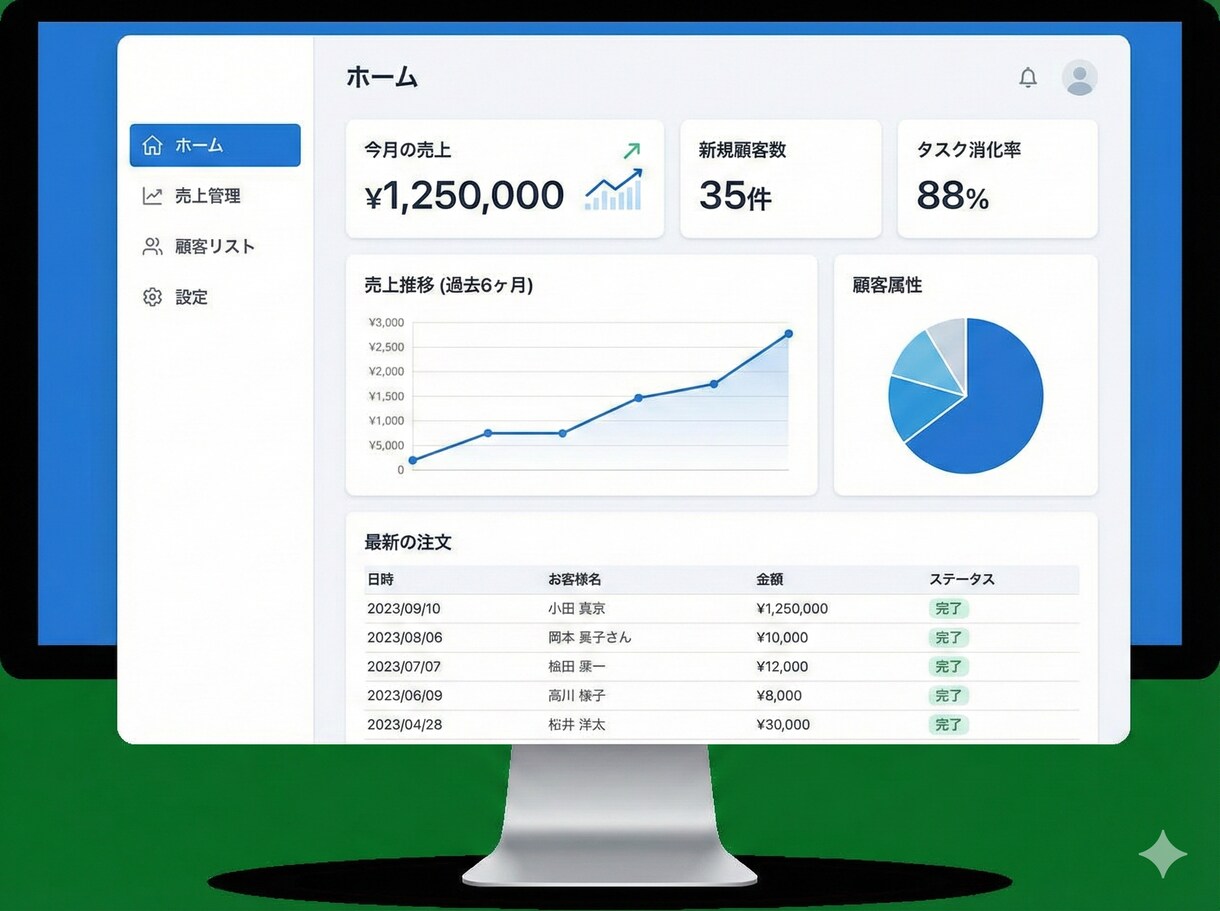 中・小規模システムを作ります 画面イメージを共有・確認してから開発できます イメージ6