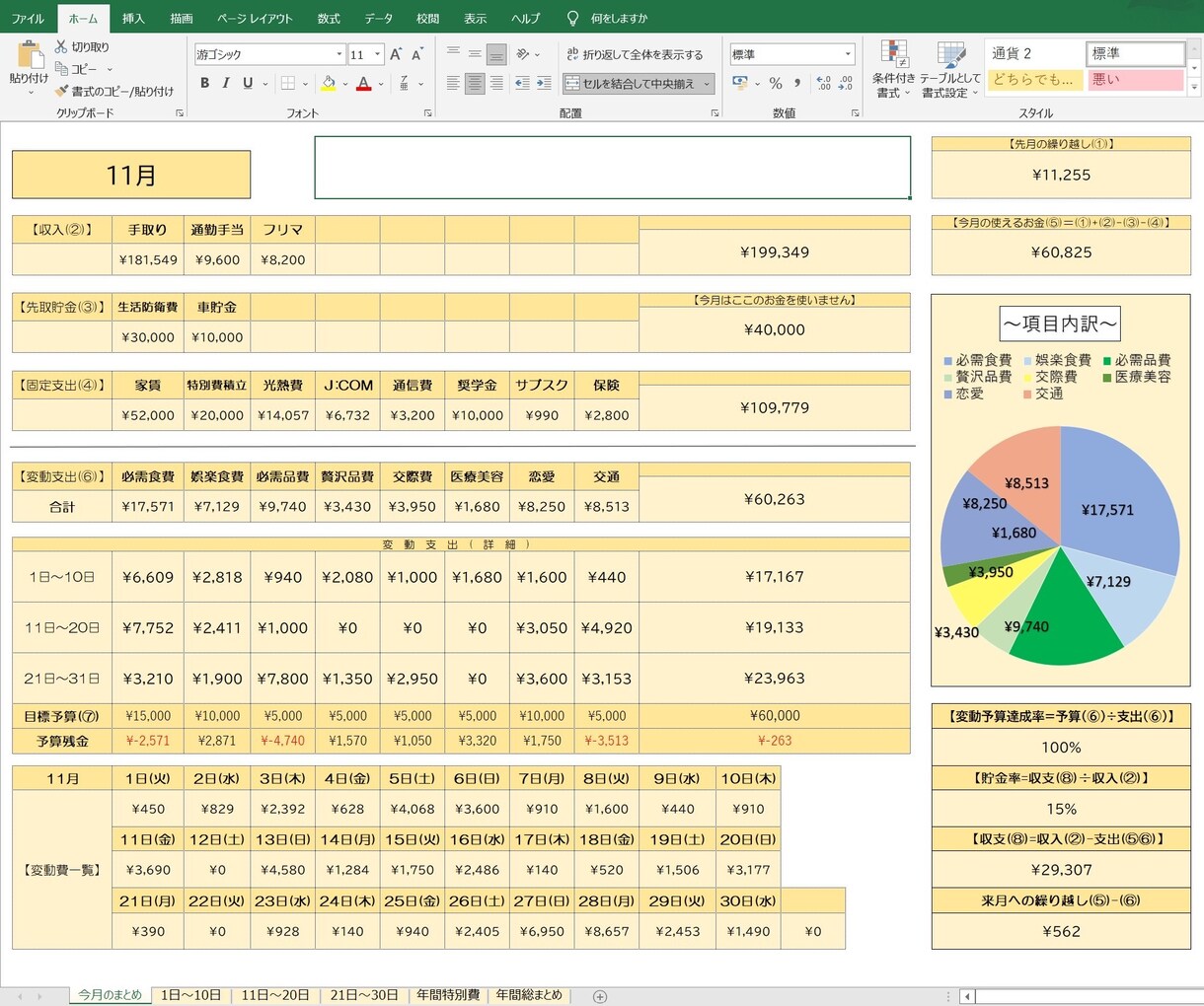 3年間愛用の家計簿で節約【先取り貯金】を手伝います 家計についての悩みを解消しませんか イメージ4