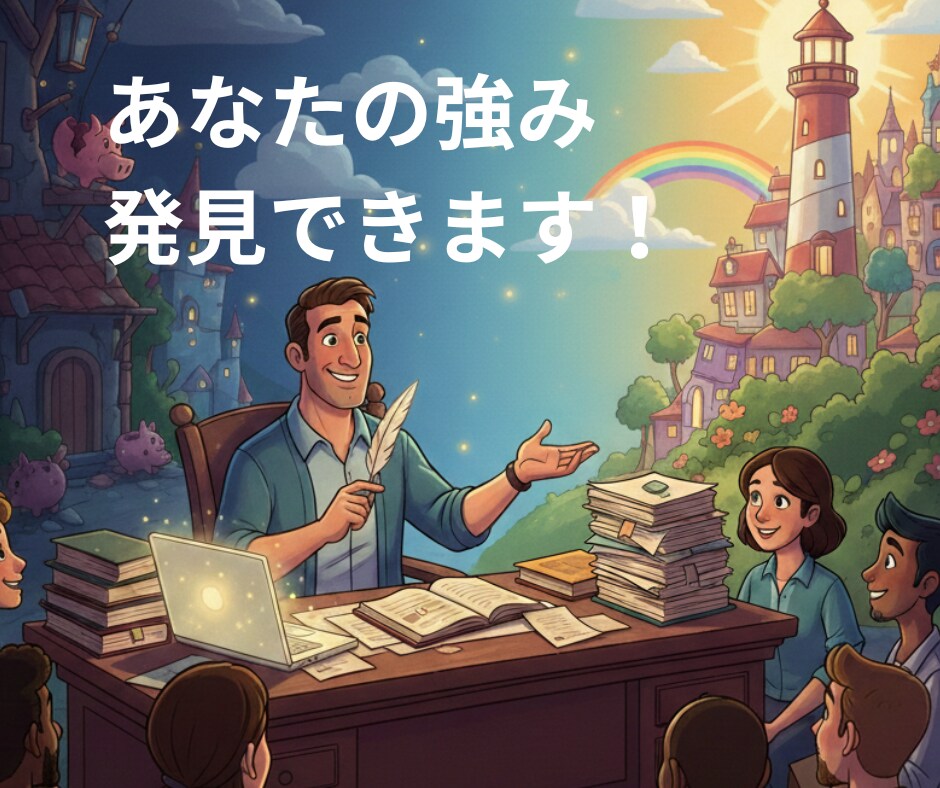 美点凝視！あなたの強み、発見します 必ずある差別化ポイント！あなたの強み探しましょう。 イメージ1
