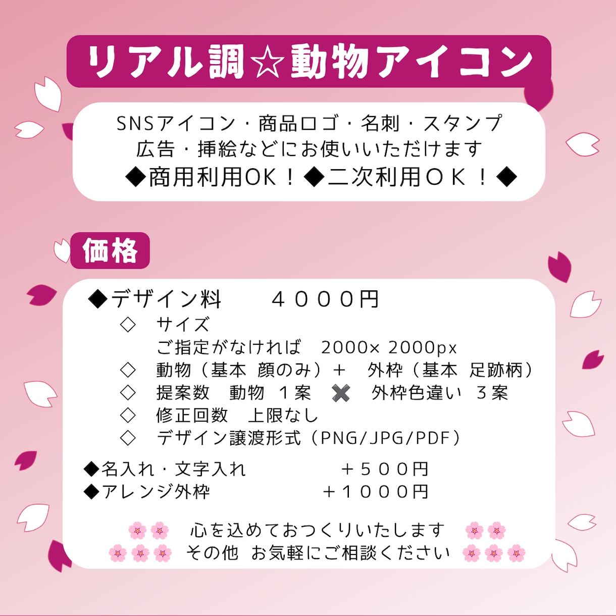 リアル調☆動物アイコン作成します 《商用利用OK！》ペットのアイコンもお作りします イメージ7