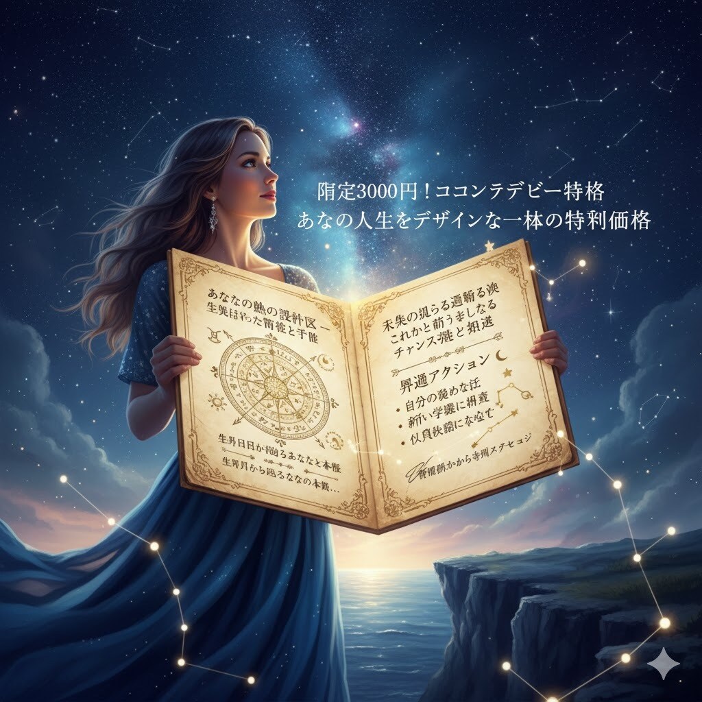 運命の羅針盤　未来を映し出す鑑定書だします 思わず欲しくなる、あなたの人生をデザインする一枚の道標 イメージ1