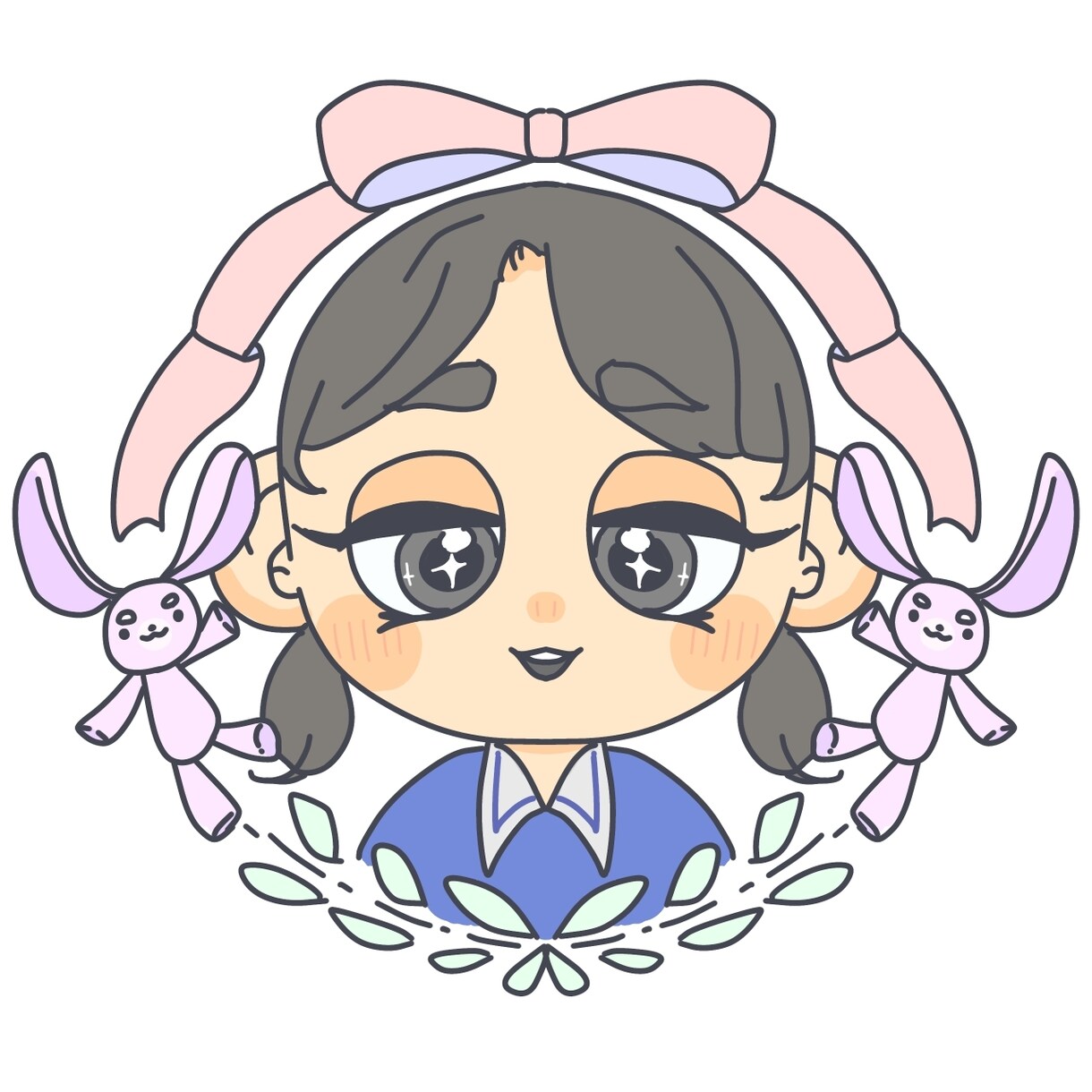 ポップで可愛い似顔絵をお作りします 手書き風andちびキャラ風イラストの似顔絵です♪ イメージ1