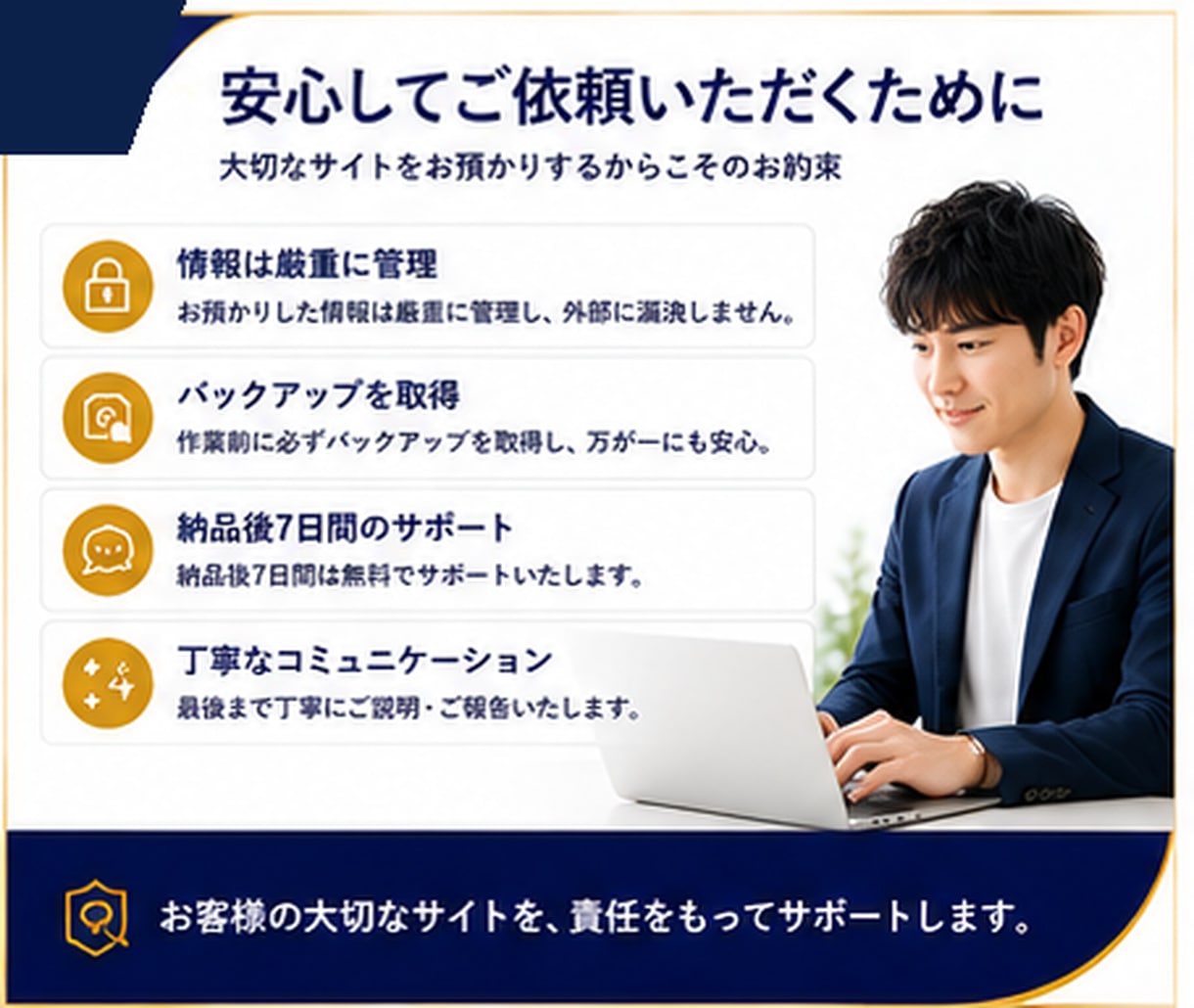 WordPressの修正・更新・設定代行します 更新・修正・設定まで迅速に対応 イメージ8