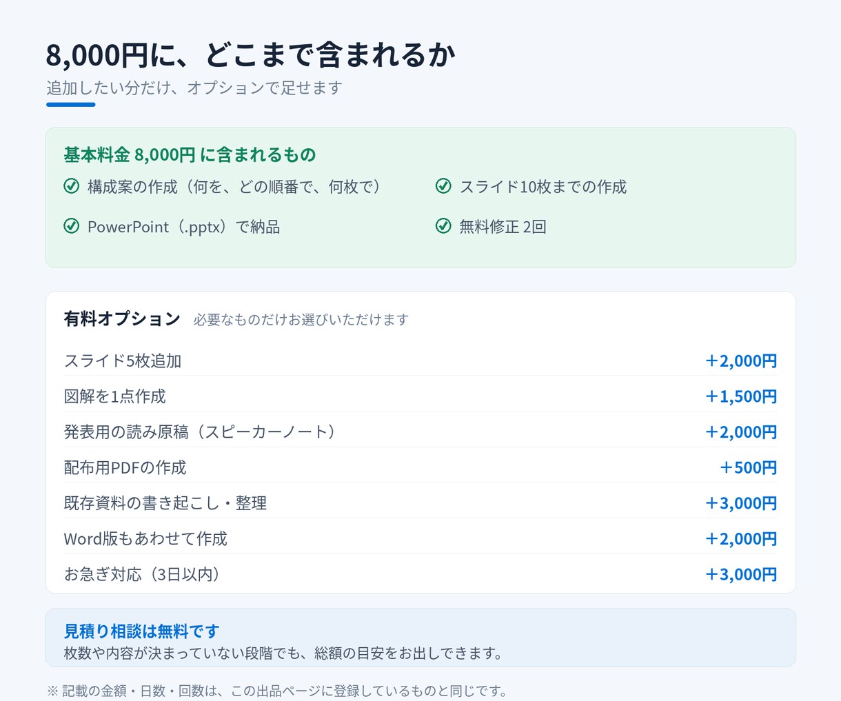 選ばれる提案書・営業資料を構成から作ります 公共案件の技術提案書を15年。中身の順番から組み立てます イメージ9