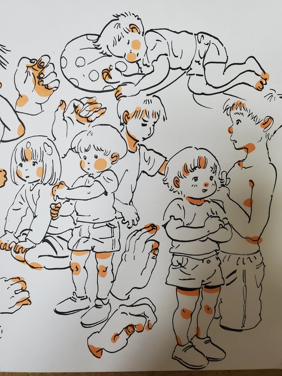 かわいい子ども、親子などの線画イラスト描きます ワンポイントイラスト、挿絵に最適！ イメージ2