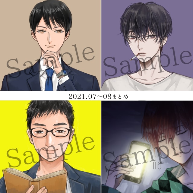 お試し版・シックで静かな厚塗りアイコン絵描きます オリジナル・版権・似顔絵 品質水準はサンプルご確認下さい イメージ3