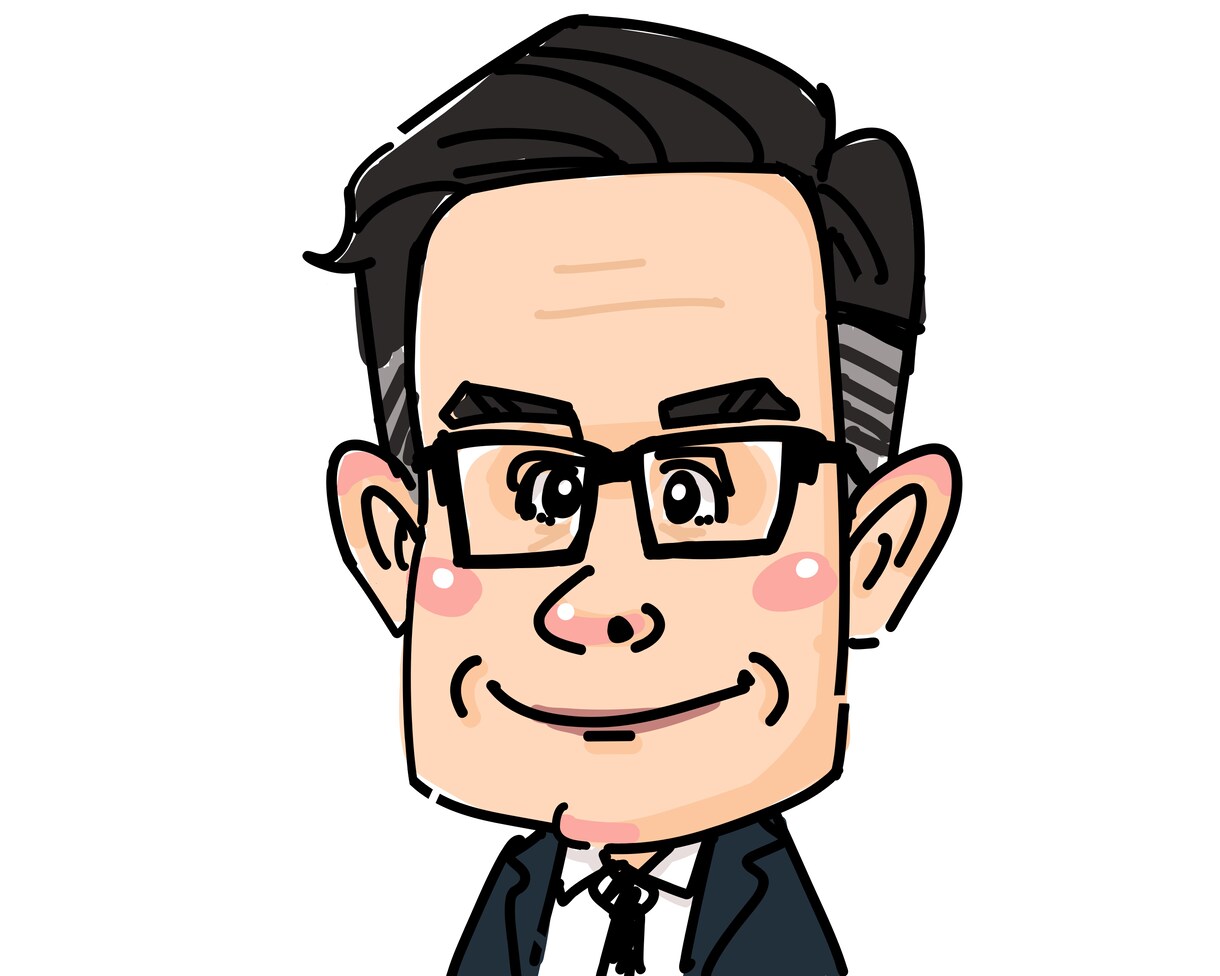 シンプルでカワイイ！インパクトある似顔絵描きます snsアイコン・ビジネス名刺等に！似顔絵で貴方をアピール イメージ5
