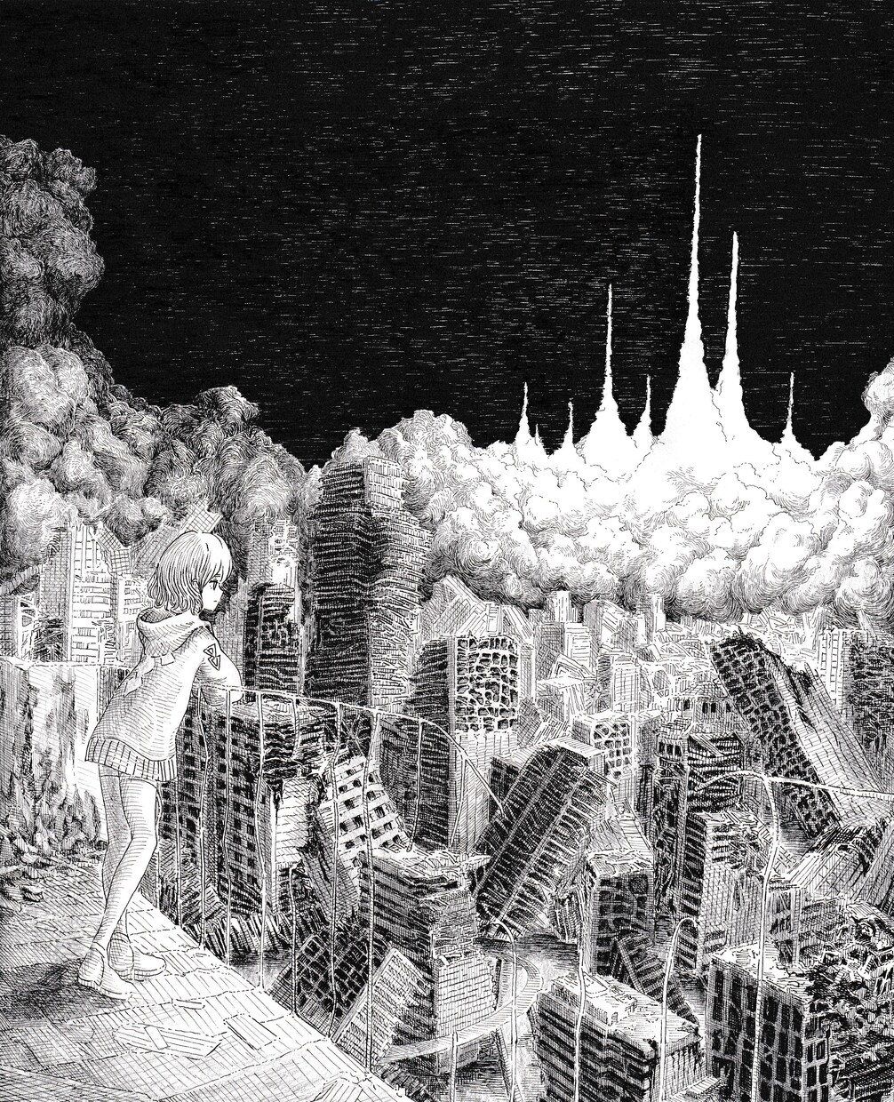 不思議な世界観のペン画を描きます 物語や世界観を感じられるような作品を作ります。 イメージ6