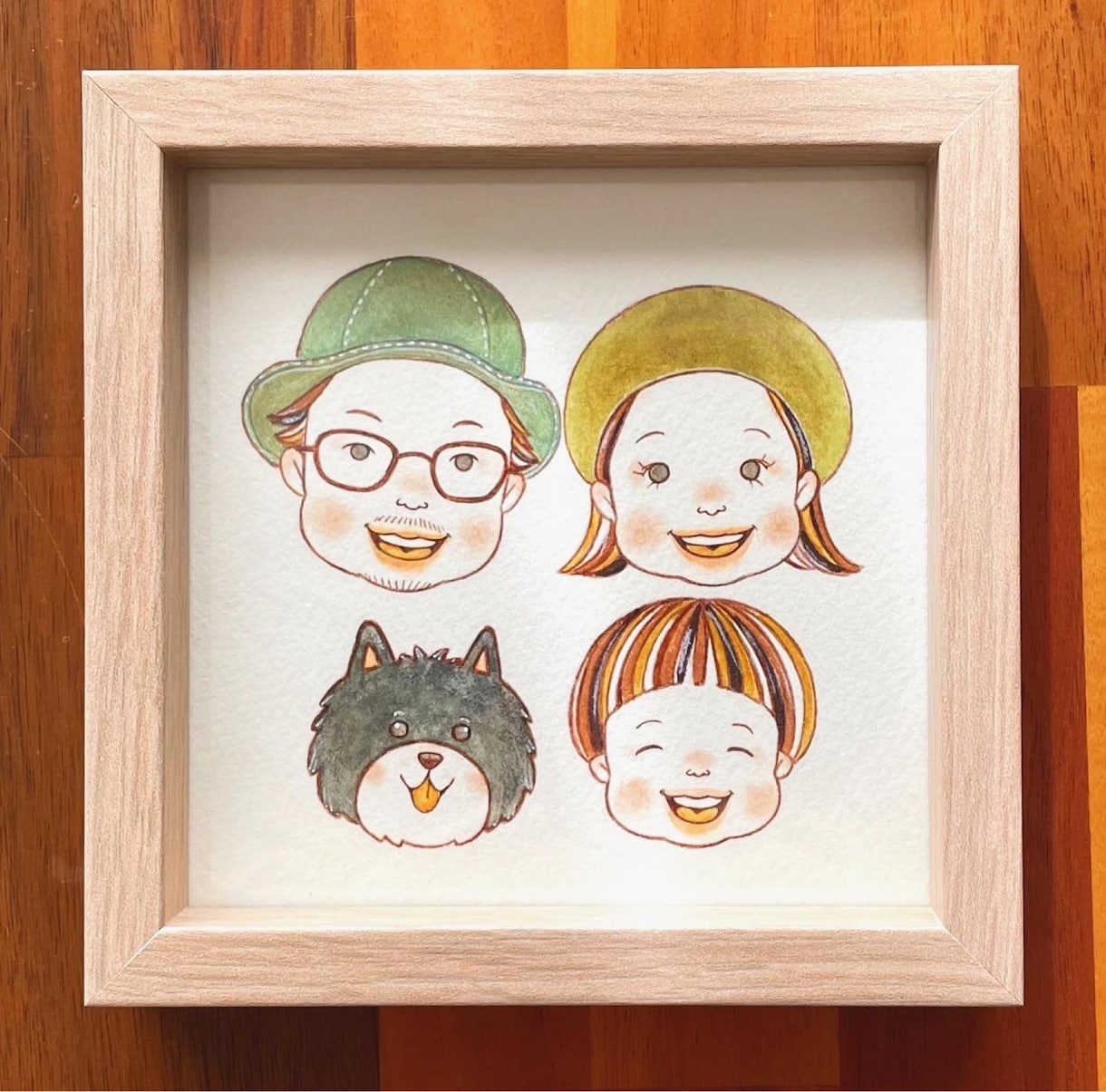 北欧ナチュラル似顔絵お描きします インテリアに馴染む北欧カラーのおしゃれな似顔絵お描きします イメージ6