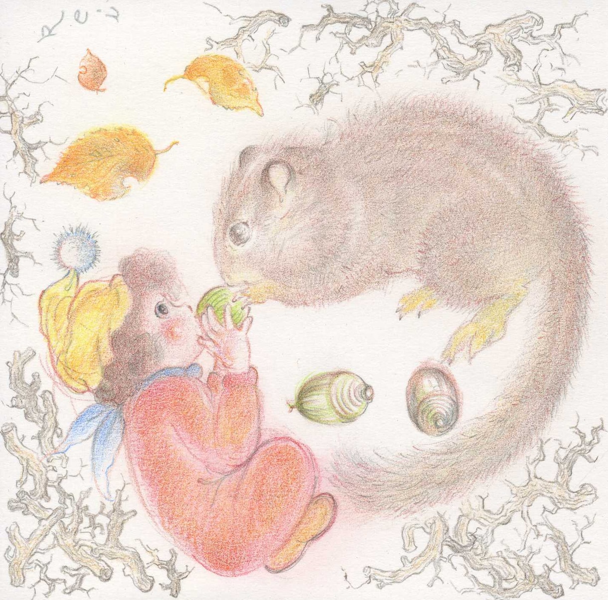 小さな絵画がお部屋をおしゃれに演出します 趣味のいいイラスト絵画をお部屋に飾りませんか？風の回廊です イメージ9