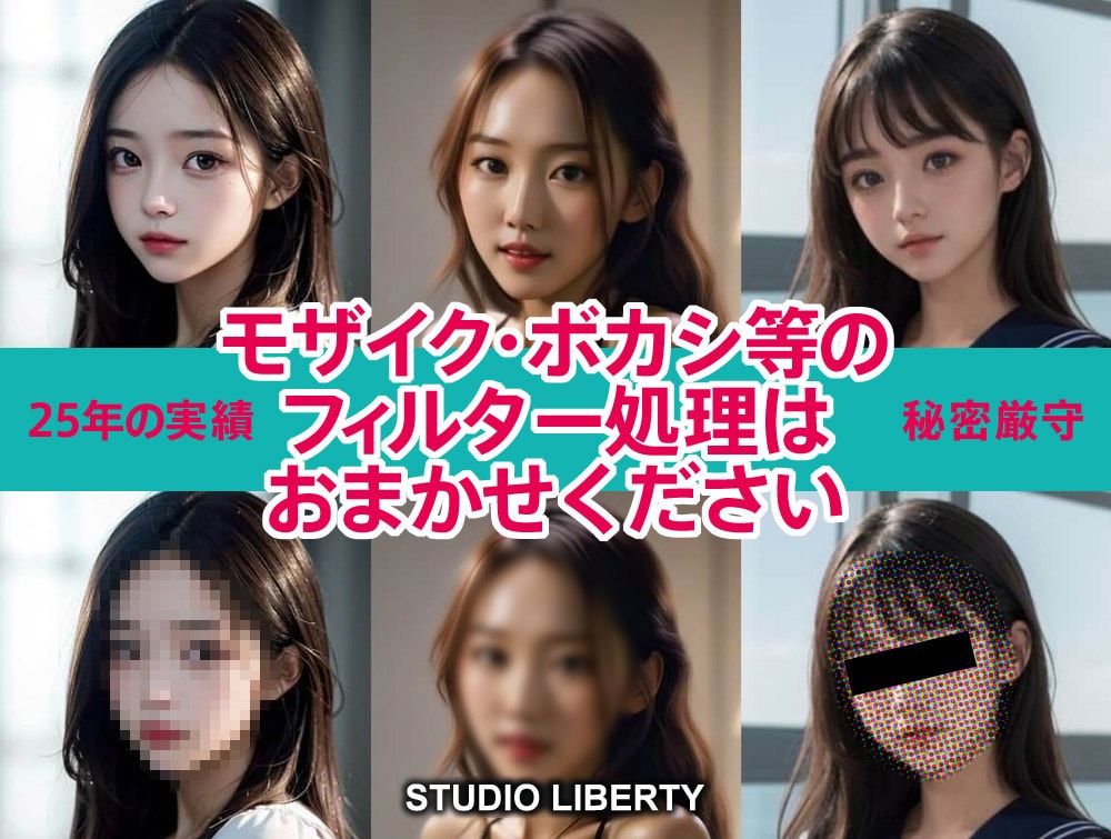 動画のモザイク、フィルター処理をお助けします めんどうな動画内の隠したい部分をフィルター加工いたします イメージ1