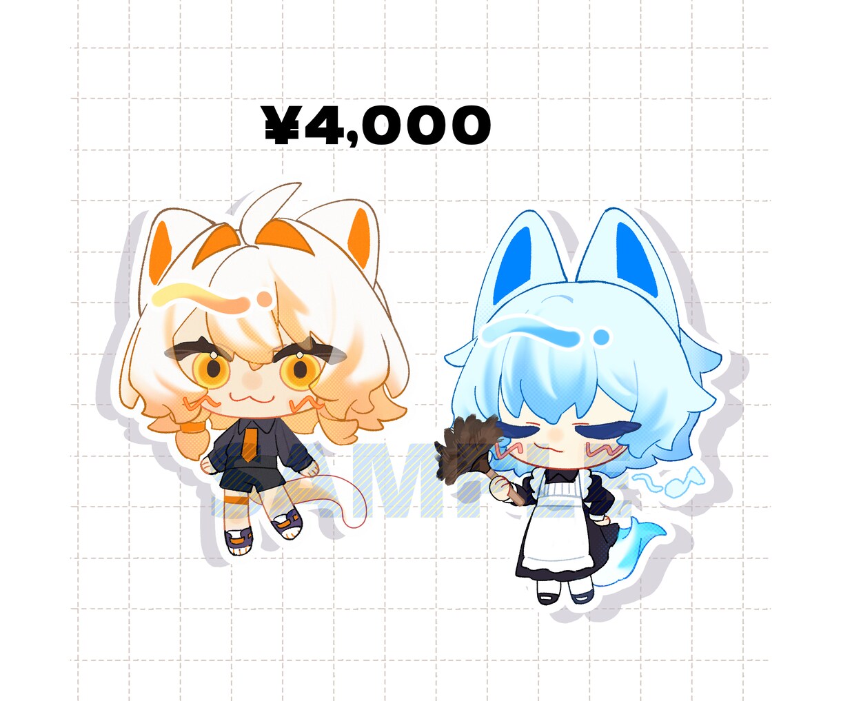 商用利用料込ミニキャラ描きます １．５等身２．５等身から用途に合わせてお選びいただけます イメージ2