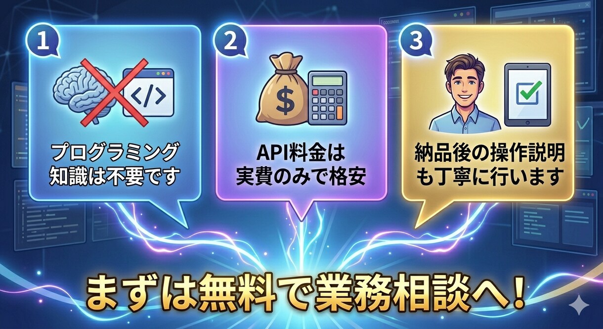 GoogleAIで事務作業を自動化します フリーランスやひとり社長の為のAIアシスタントアプリ作成 イメージ10