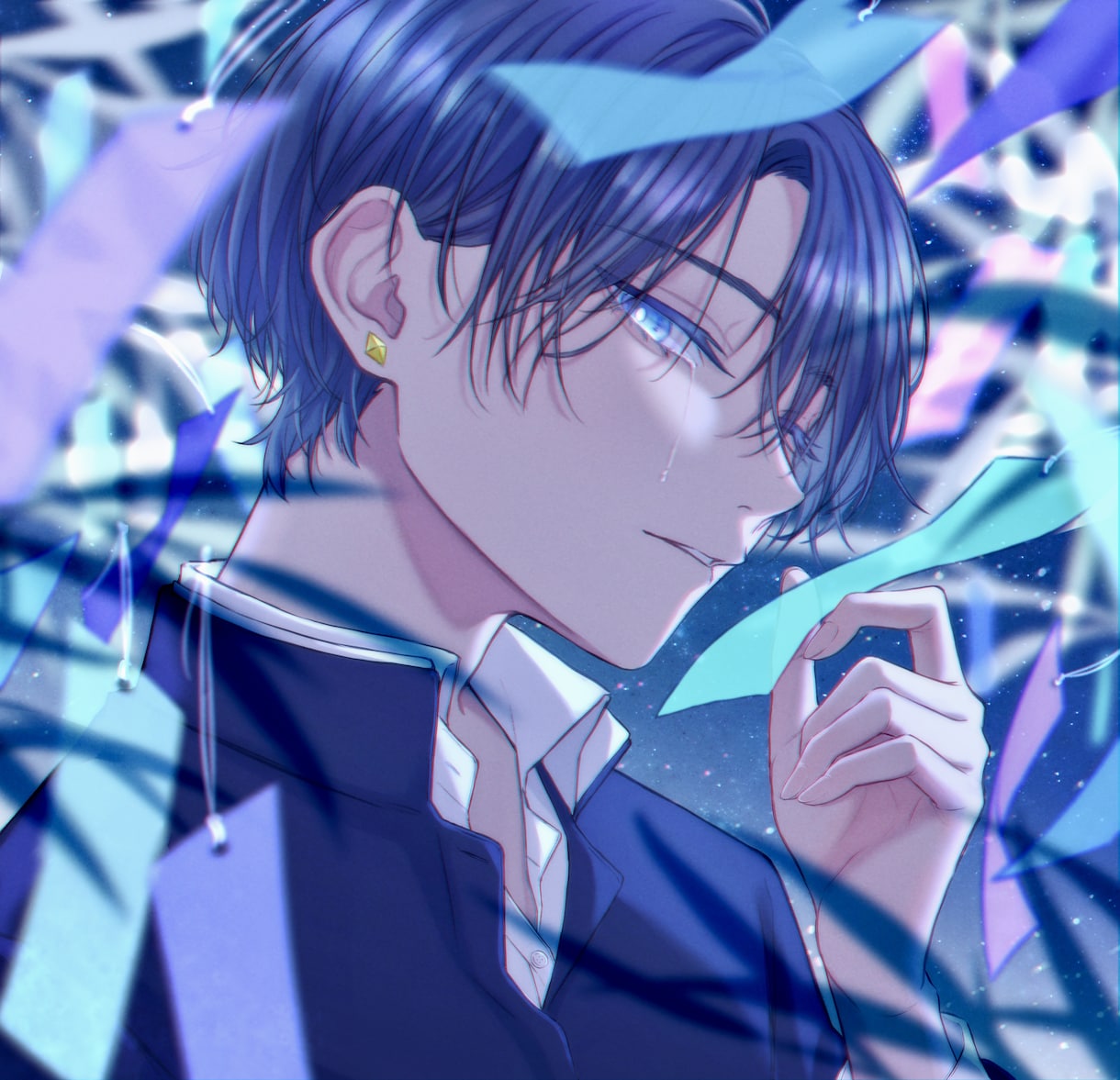 エモくてしっとりした雰囲気のイラスト描きます アイコンからサムネイル、立ち絵までご希望に沿うイラストを提供 イメージ3