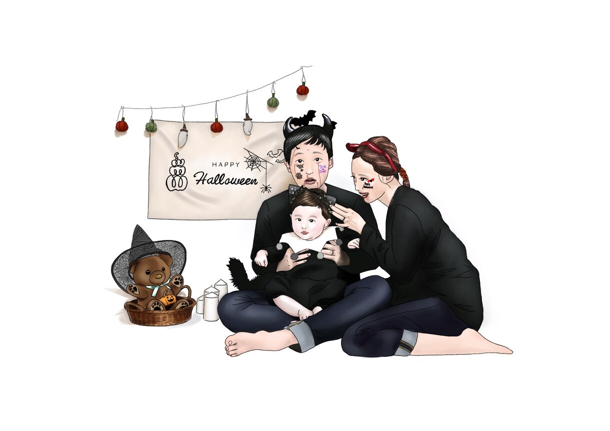 お写真を元にイラストを描かせていただきます 素敵なお写真での思い出をイラストに残します** イメージ3