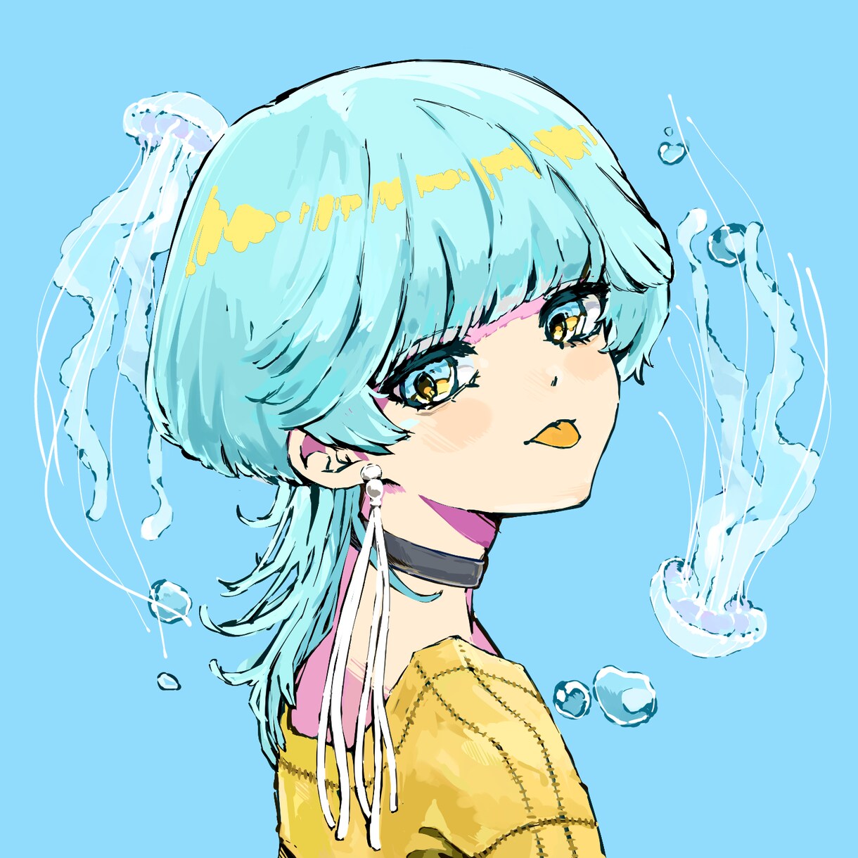 乙女チック・ちょいレトロなイラストを描きます 可愛い女の子の絵が必要な方！アイコン・グッズ・サムネイルなど イメージ5
