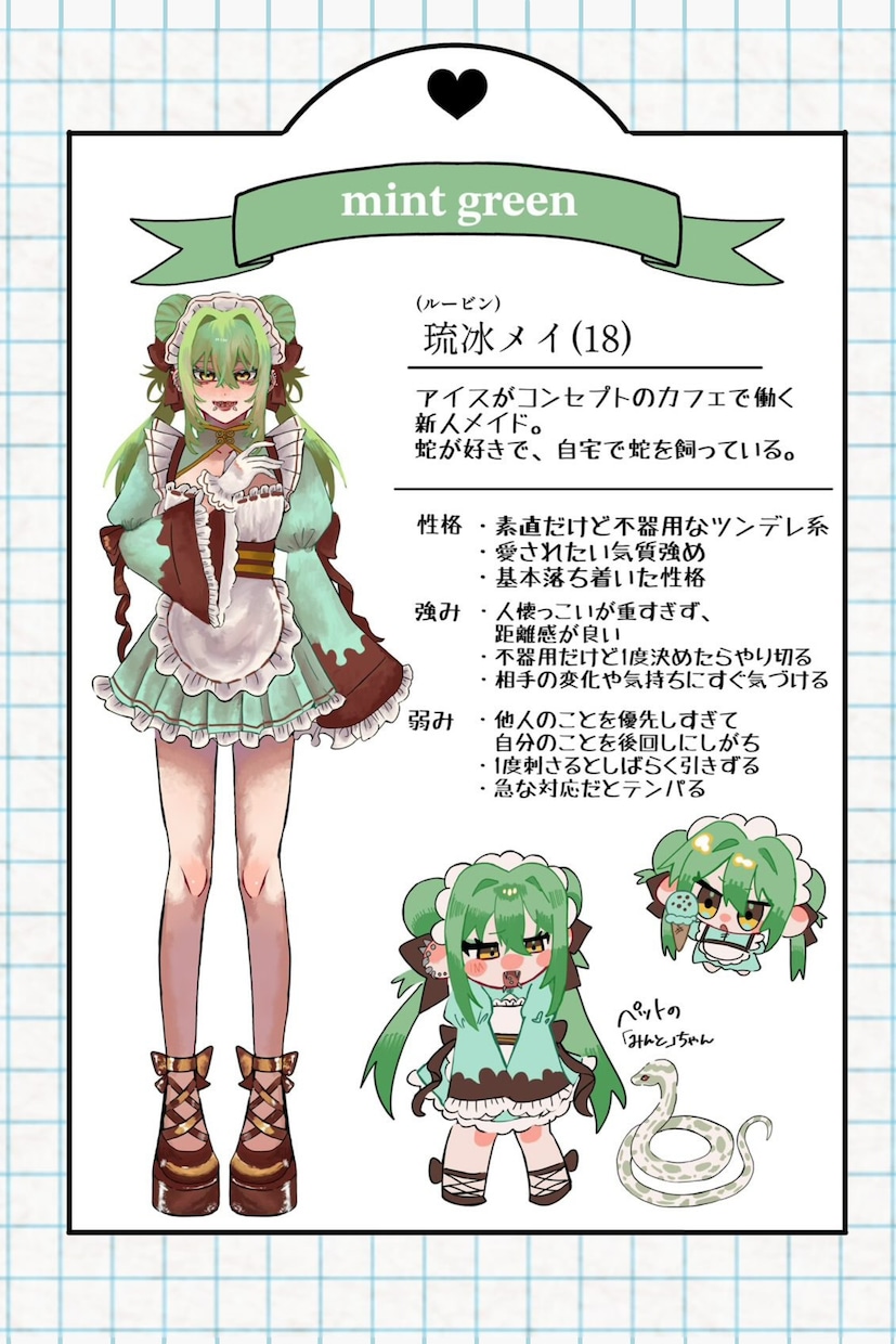 OCデザイン描きます あなたの理想のキャラを形にします イメージ1