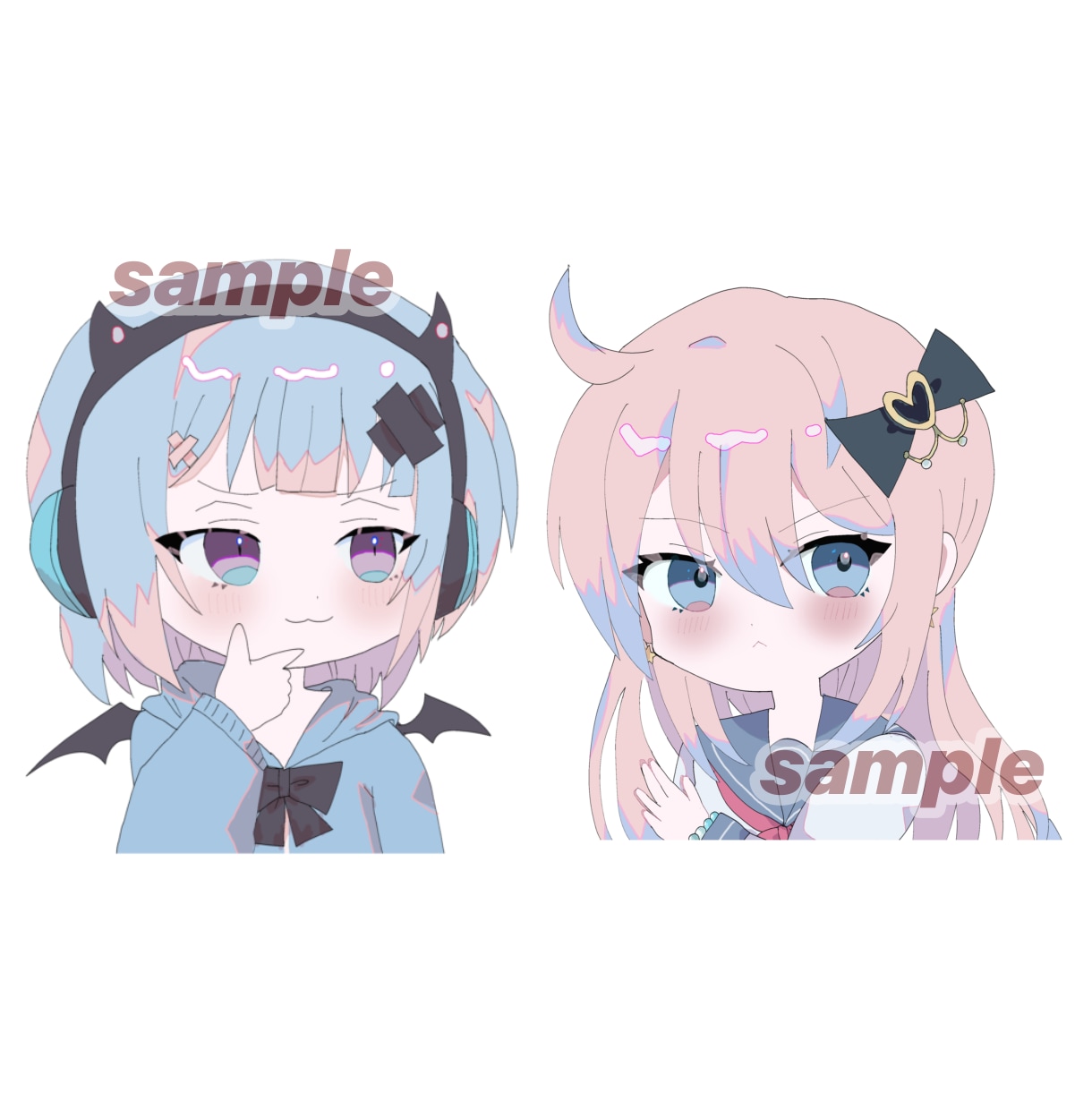 獣耳・翼もOK♪ちびキャラ描きます 量産型さんにも◎ふわふわちびキャラ イメージ2
