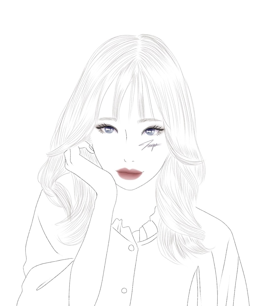 アイコンに使用できるシンプルな線画を描きます あなたを素敵なイラストにします イメージ2