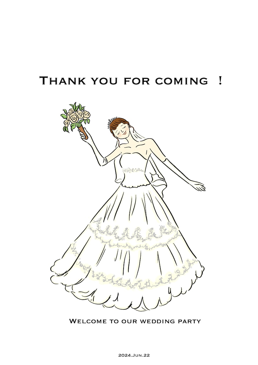 オーダーメイドイラスト描きます ウェルカムボード・記念日にも！ イメージ1