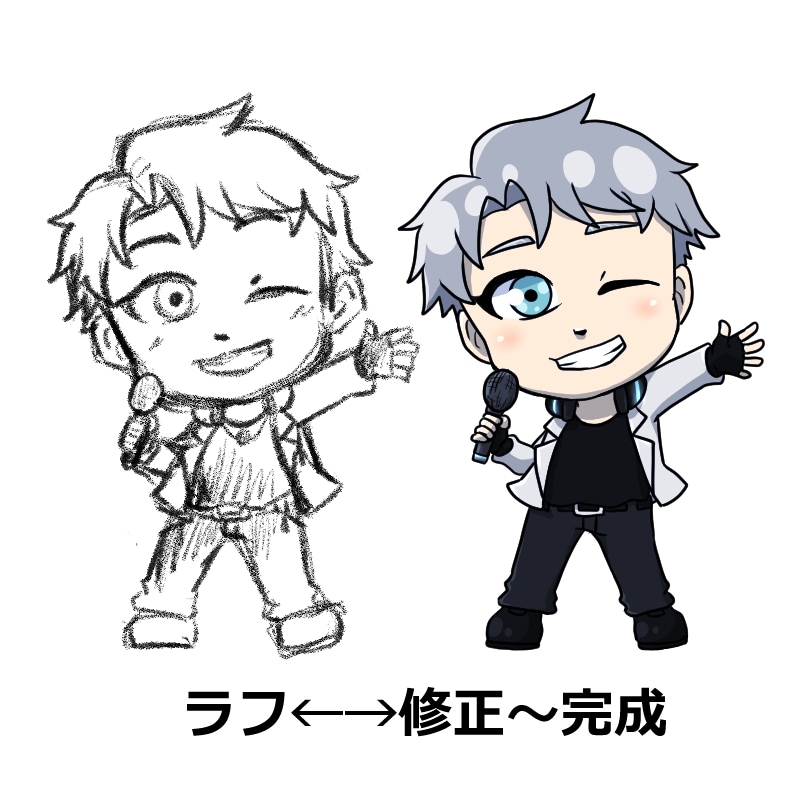 デフォルメイラストを描きます 商用も可能！アイコンにも、グッズ用にもどうぞ イメージ3