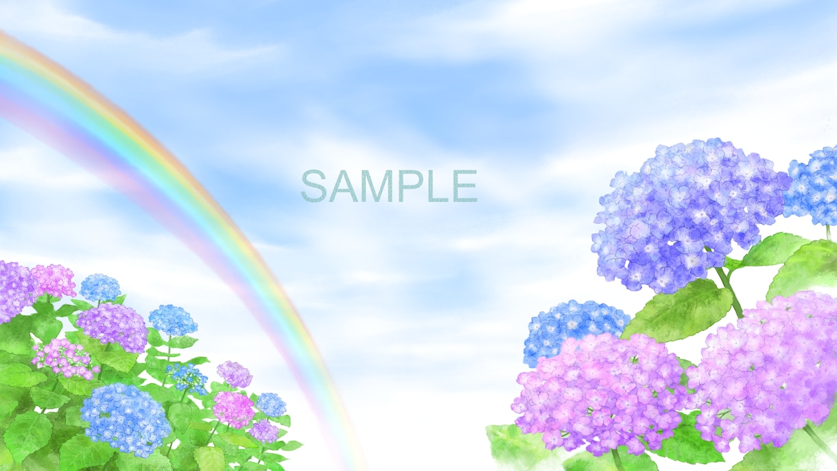 花や自然がメインのシンプルな背景イラスト描きます 季節を感じる花や自然のイラストをアナログ感のある画風で イメージ1