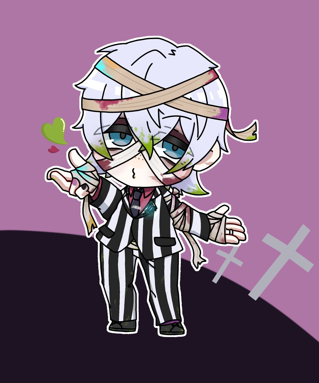 可愛い・かっこいいデフォルメ/ミニキャラ描きます 2頭身位のアニメ塗りイラストを描きます イメージ3