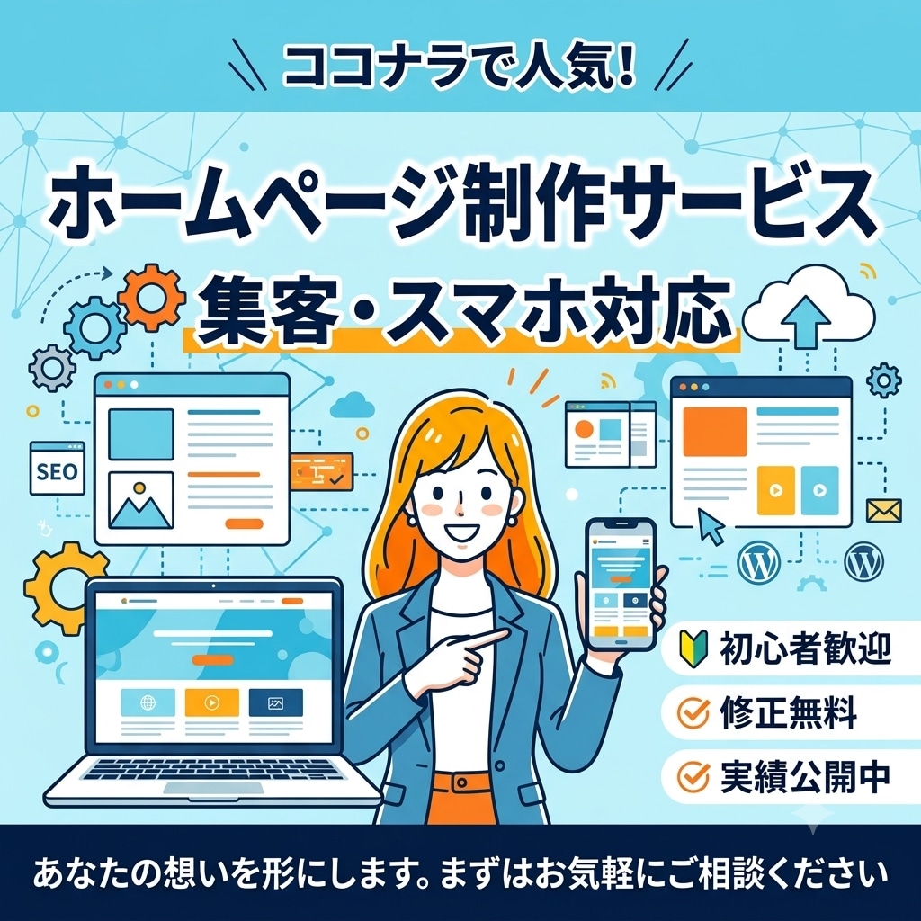 リンク付きのホームページ作ります 見やすく、集客用のホームページを作ります！短期間納品。 イメージ1