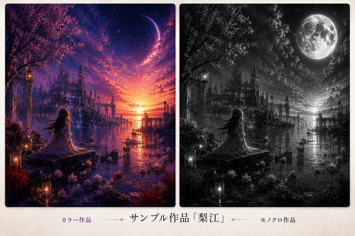 名前から世界に一つだけの幻想アートを描きます 名前には、まだ知らない物語があります。 イメージ3