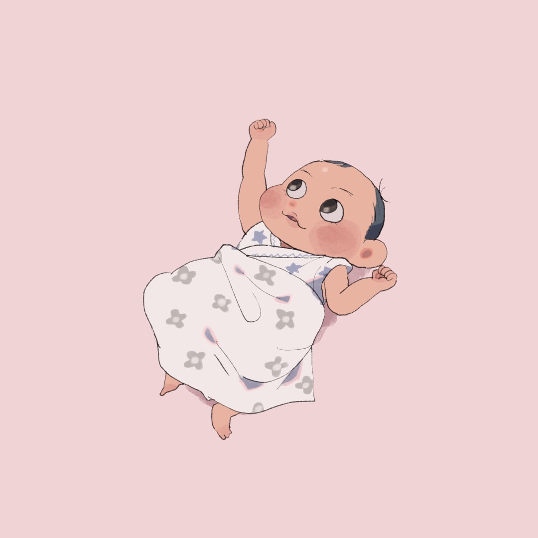お子様の似顔絵アイコン描きます くすみカラーでおしゃれに！写真なし可。 イメージ2