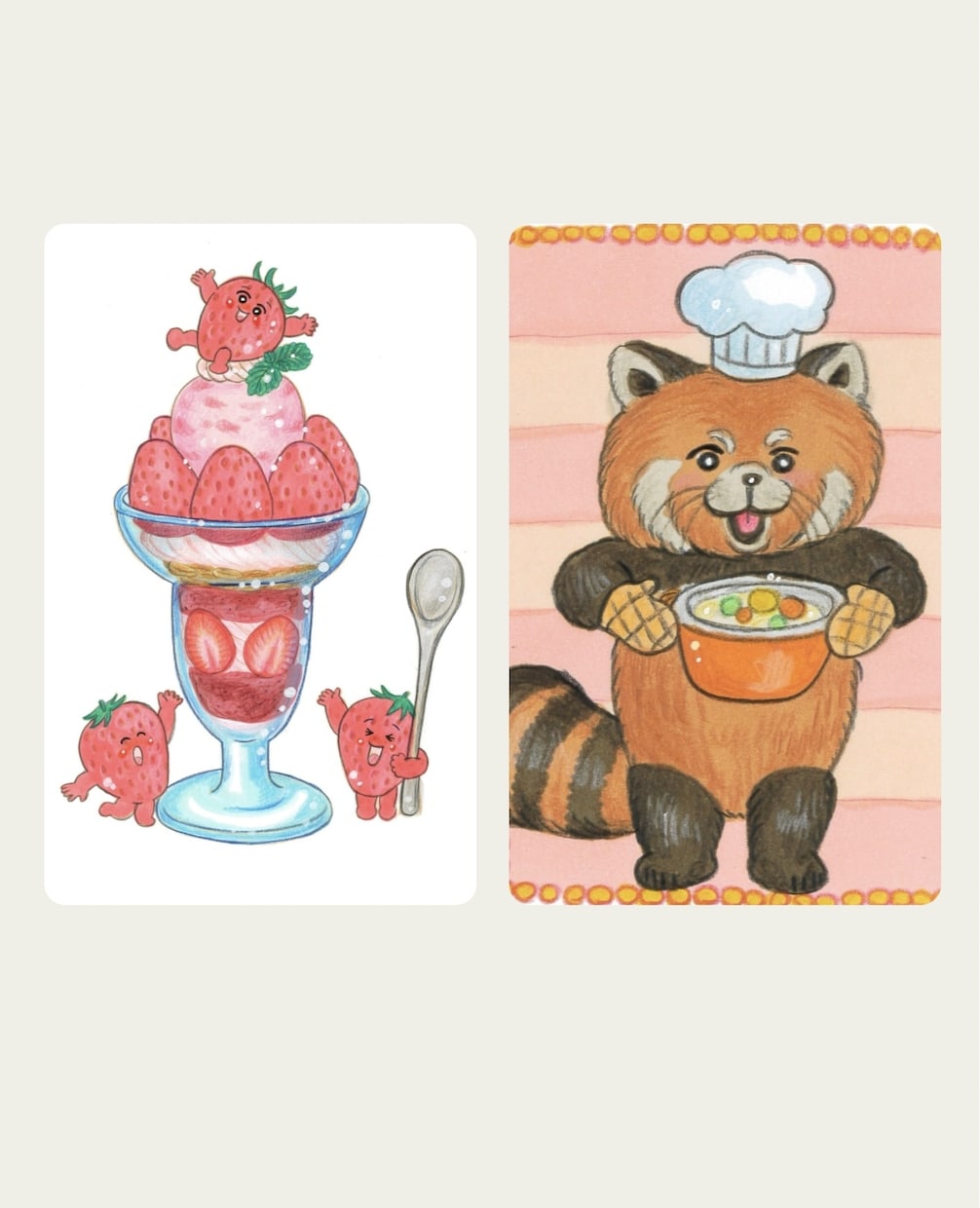 絵本風柔らかな雰囲気のカットイラストを描きます 絵本風手描きイラストでグッズや挿絵等をほっこり見せます！ イメージ3