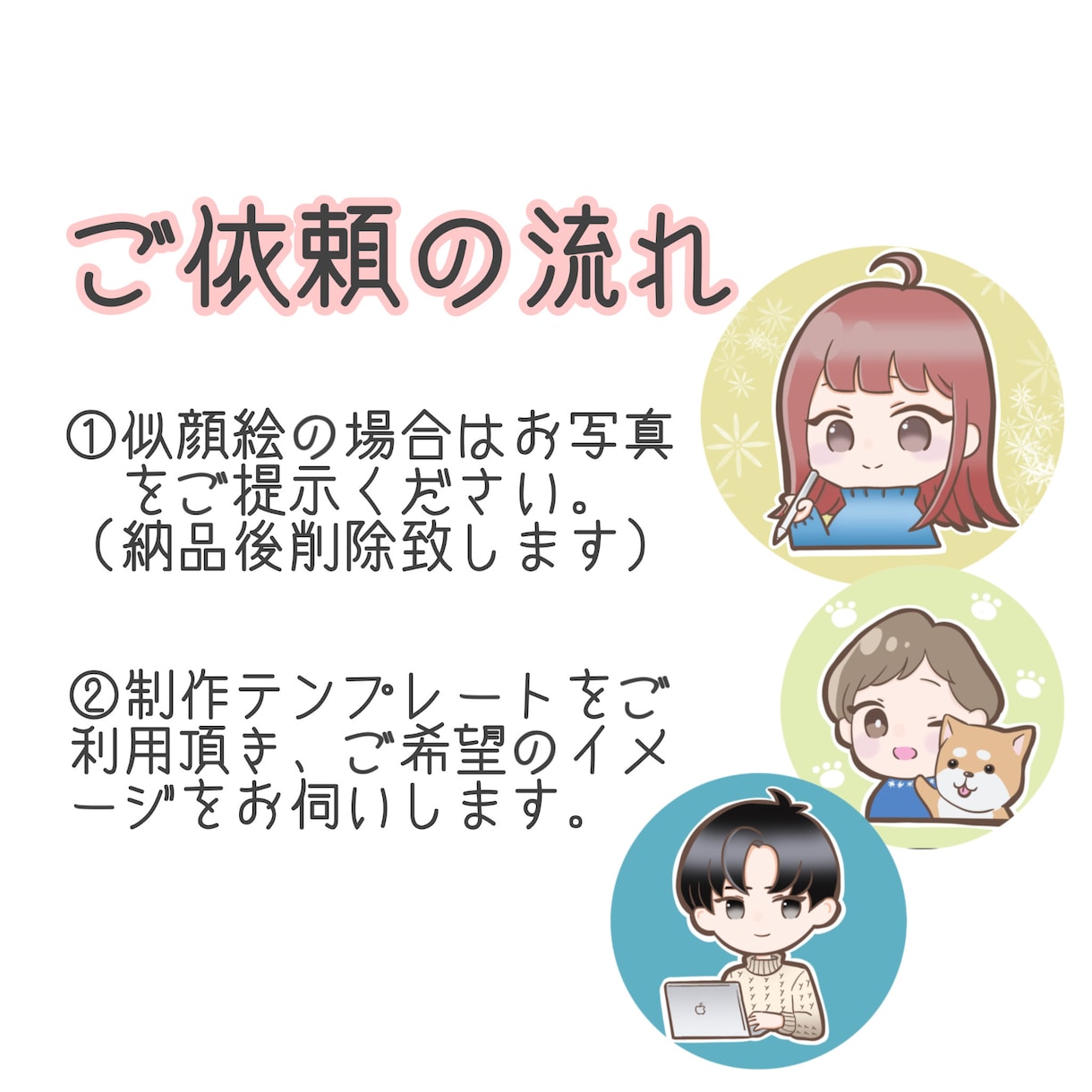1500円から♪ゆるかわアイコン描きます 各種SNSやブログに♪あなたの日常を彩るお手伝いをします！ イメージ2