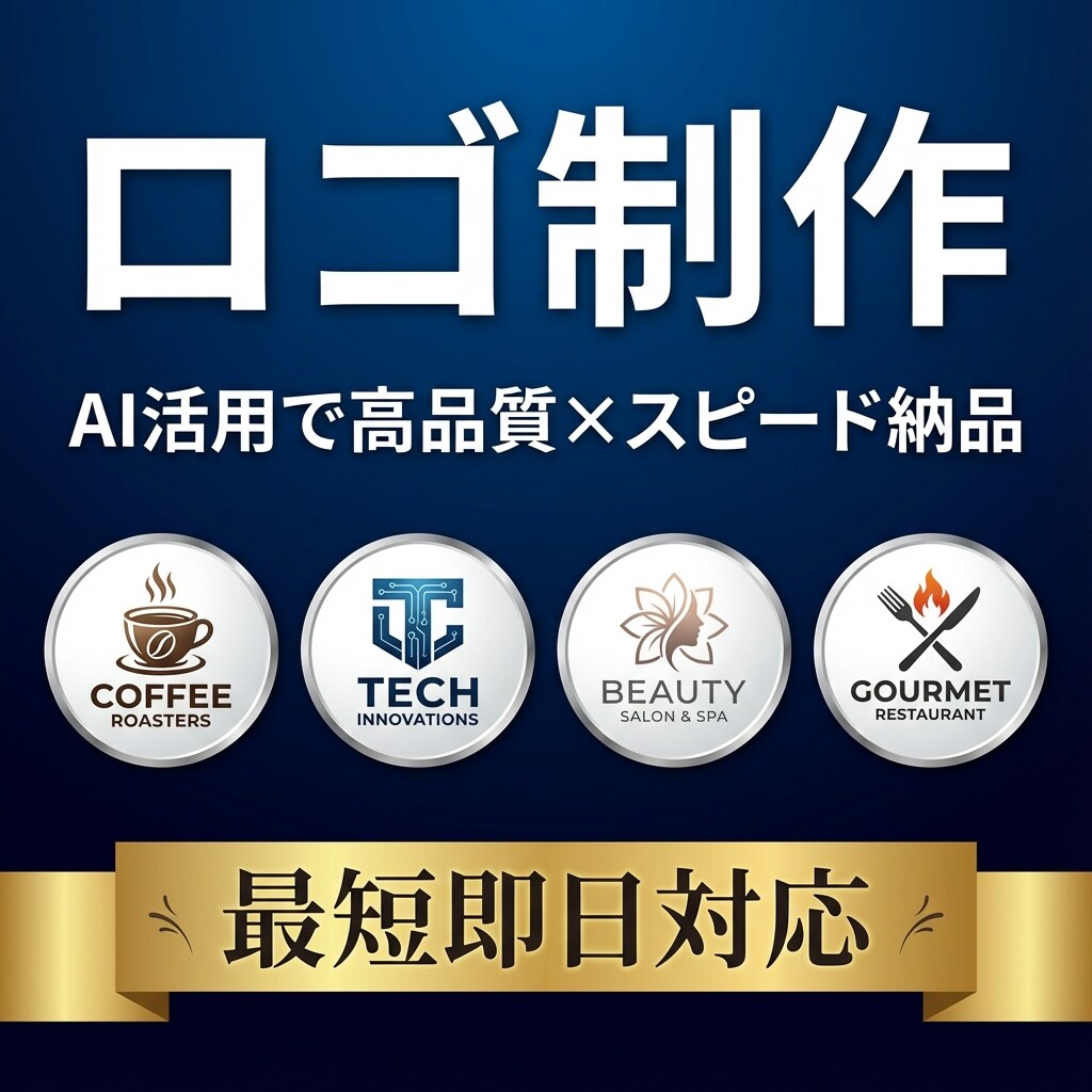 AIクリエイターがロゴを制作しますます 最短即日！高品質なロゴをスピード納品 イメージ1