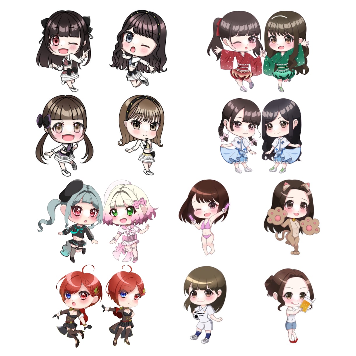 9月末まで【 限定価格 】ミニキャラ描きます SHOWROOMアバター、Vtuberさんやアイドルさんに イメージ3
